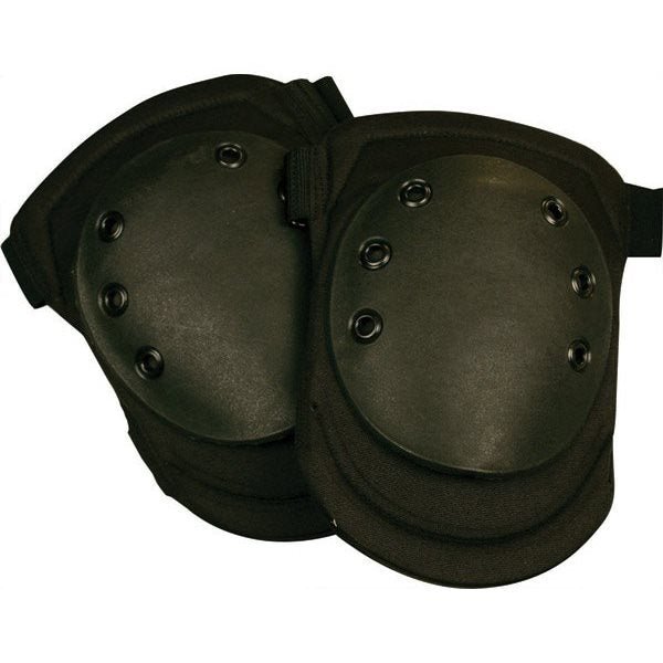 Protectores de Rodilla Armour negros con carcasa plástica y correas VELCRO