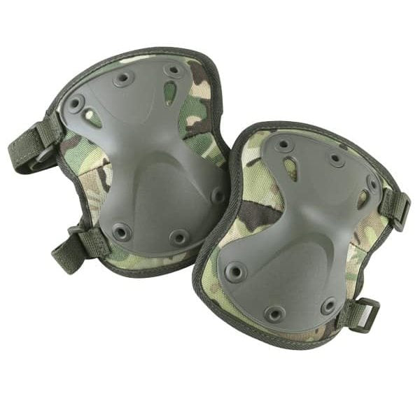Protectores de codo SPEC-OPS negros KOMBAT TACTICAL con hardshell y acolchado interior