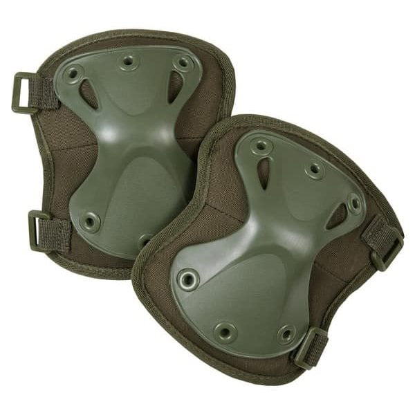 Protectores de codo SPEC-OPS negros KOMBAT TACTICAL con hardshell y acolchado interior