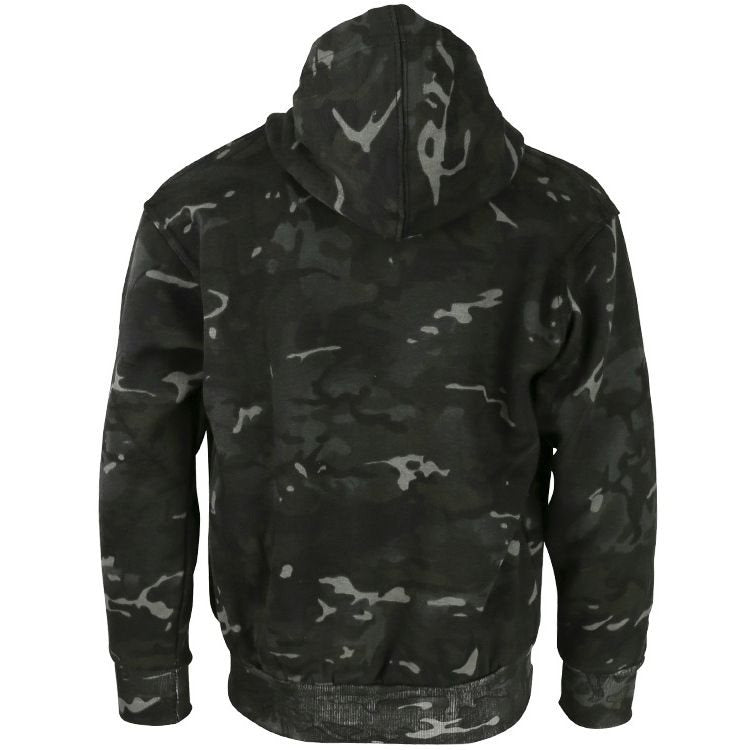 Sudadera infantil camuflaje con capucha y cremallera y dos bolsillos frontales
