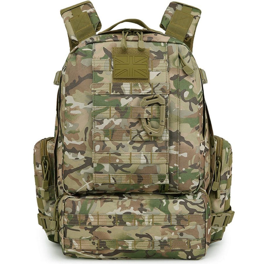 Mochila táctica VIKING Patrol Pack 60 L negra con sistema MOLLE y respaldo acolchado