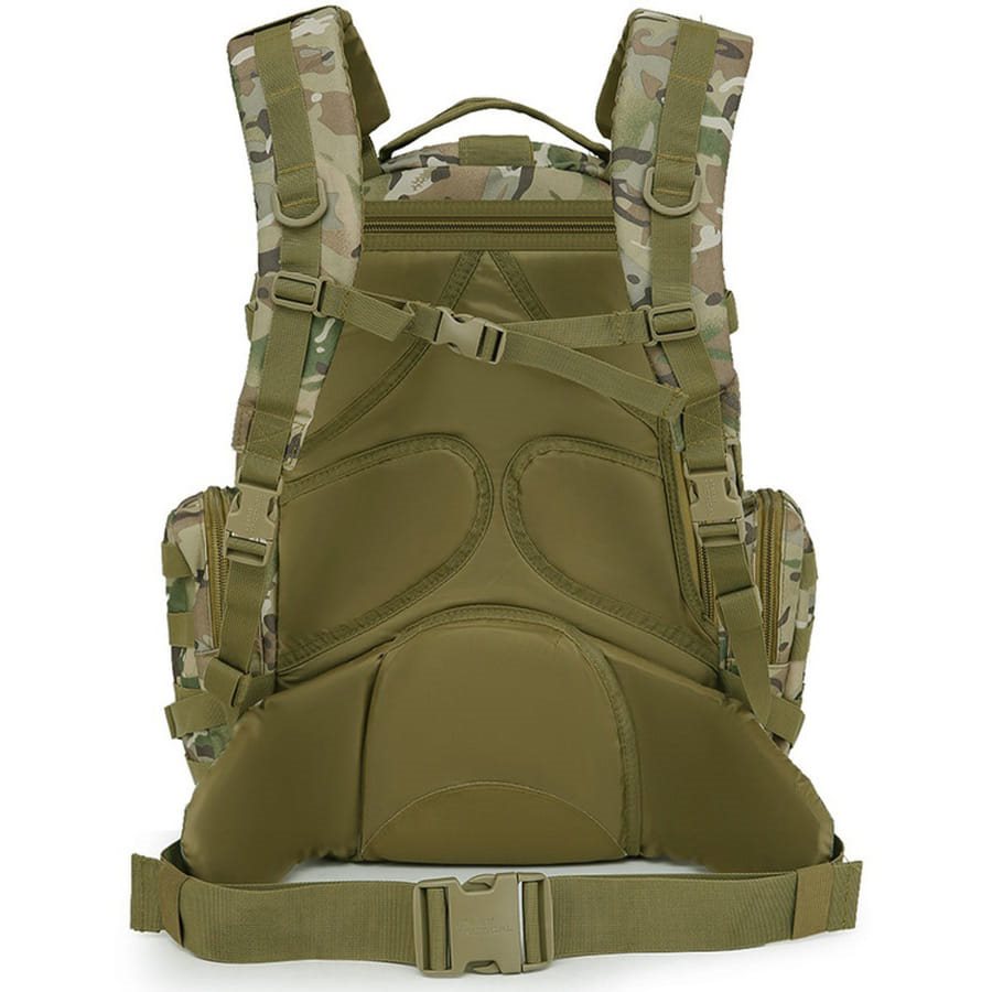 Mochila táctica VIKING Patrol Pack 60 L negra con sistema MOLLE y respaldo acolchado