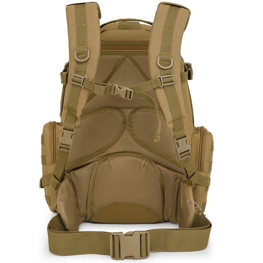 Mochila táctica VIKING Patrol Pack 60 L negra con sistema MOLLE y respaldo acolchado