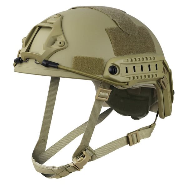 Casco FAST réplica entrenamiento plástico ABS negro KO-1287