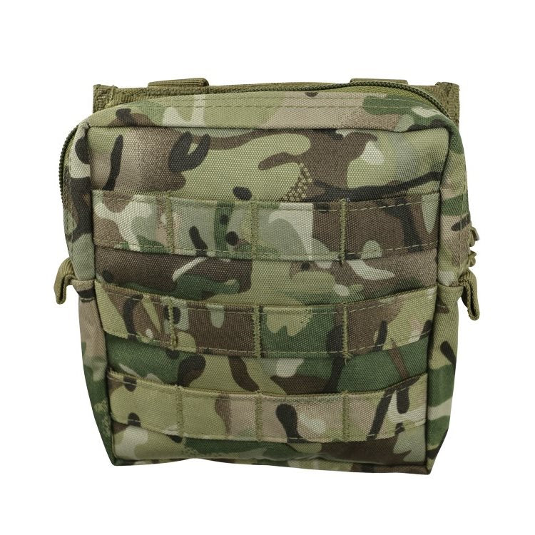 Funda MOLLE multiusos mediana en 600D Tac-Poly con cierre de cremallera, aprox. 150 x 180 x 45 mm