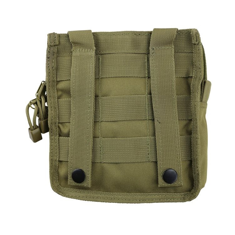 Funda MOLLE multiusos mediana en 600D Tac-Poly con cierre de cremallera, aprox. 150 x 180 x 45 mm