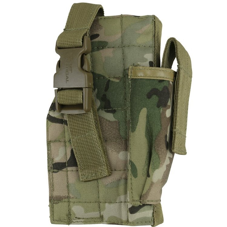 Funda abierta para pistola MOLLE negra KOMBAT KO-1413 en 600D Tac-Poly