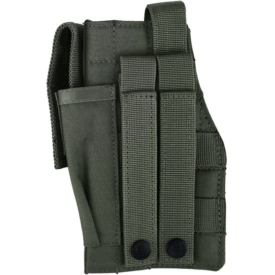 Funda abierta para pistola MOLLE negra KOMBAT KO-1413 en 600D Tac-Poly