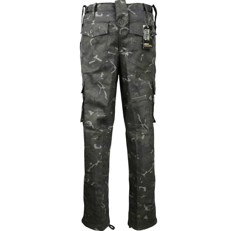 Pantalones KOMBAT estilo británico en camuflaje BTP Black
