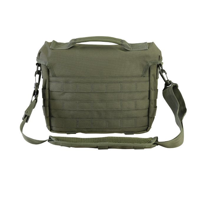 Bolso bandolera MESSENGER negro 10 L con correas MOLLE/PALS y correa desmontable