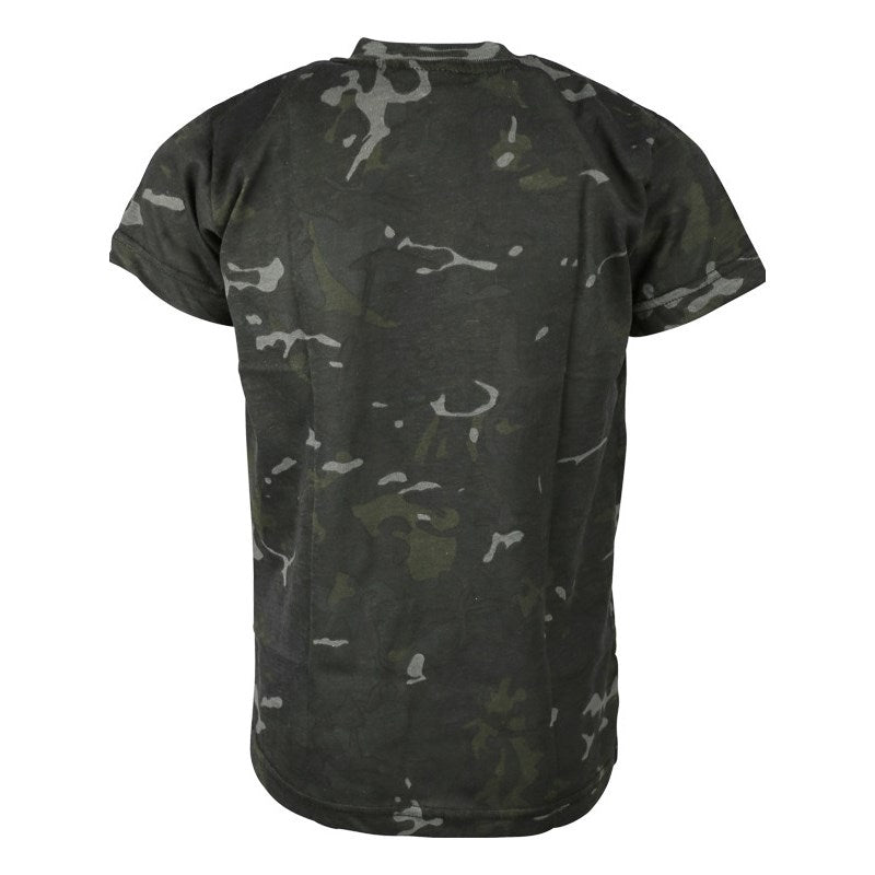 Camiseta infantil manga corta BTP Black con estampado camuflaje, 50% algodon 50% poliester