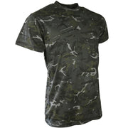 Camiseta infantil manga corta BTP Black con estampado camuflaje, 50% algodon 50% poliester