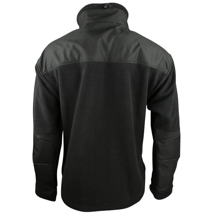 Sudadera DEFENDER TACTICAL negra en forro polar con refuerzos y 4 bolsillos