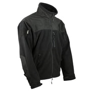 Sudadera DEFENDER TACTICAL negra en forro polar con refuerzos y 4 bolsillos
