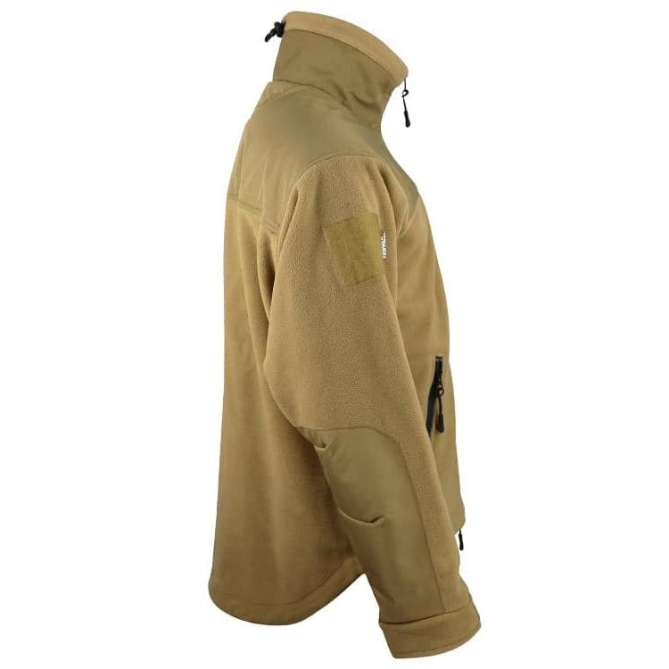 Sudadera DEFENDER TACTICAL fleece verde con 4 bolsillos y refuerzos en hombros y codos