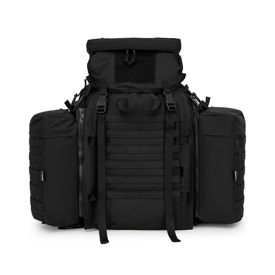 Mochila táctica Tactical Assault MOLLE 90 L negra en tejido 600D Tac-Poly