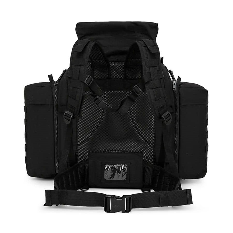 Mochila táctica Tactical Assault MOLLE 90 L negra en tejido 600D Tac-Poly