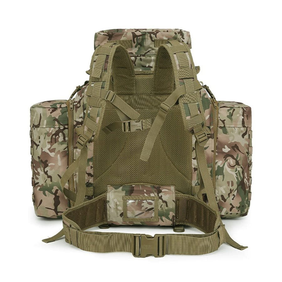 Mochila táctica Tactical Assault MOLLE 90 L negra en tejido 600D Tac-Poly