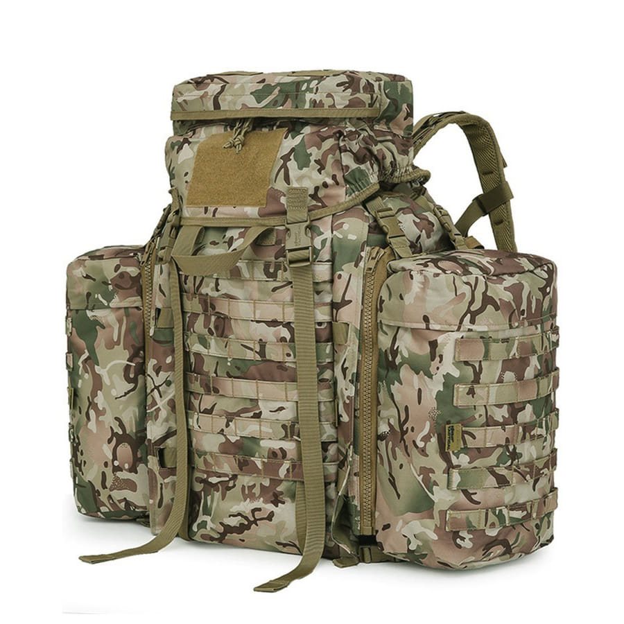 Mochila táctica Tactical Assault MOLLE 90 L negra en tejido 600D Tac-Poly