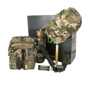 Set JUNIOR CLASSIC EXPLORER Gen. II DPM: riñonera, linterna, brújula, pinturas de camuflaje, gorra y luz química
