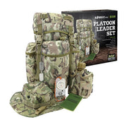Set JUNIOR Platoon Leader: kit infantil militar con mochila 30 L, gorro boonie y accesorios