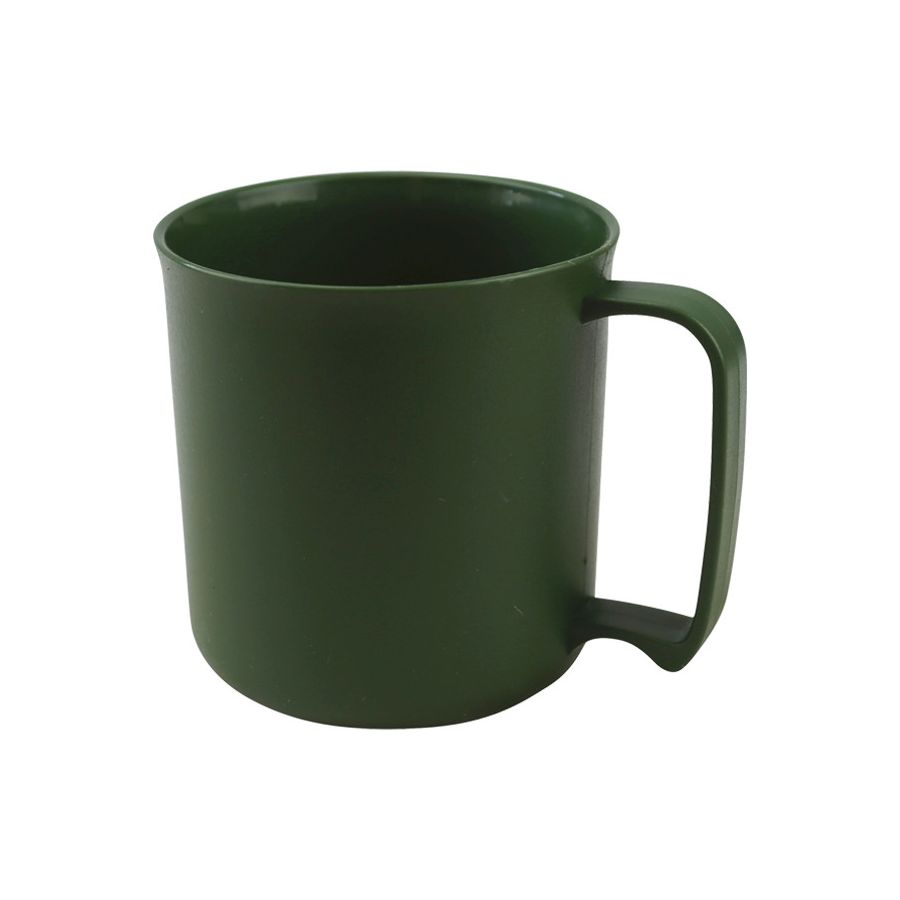 Taza CADET verde 400 ml de plástico resistente con asa ergonómica (KO-1684)