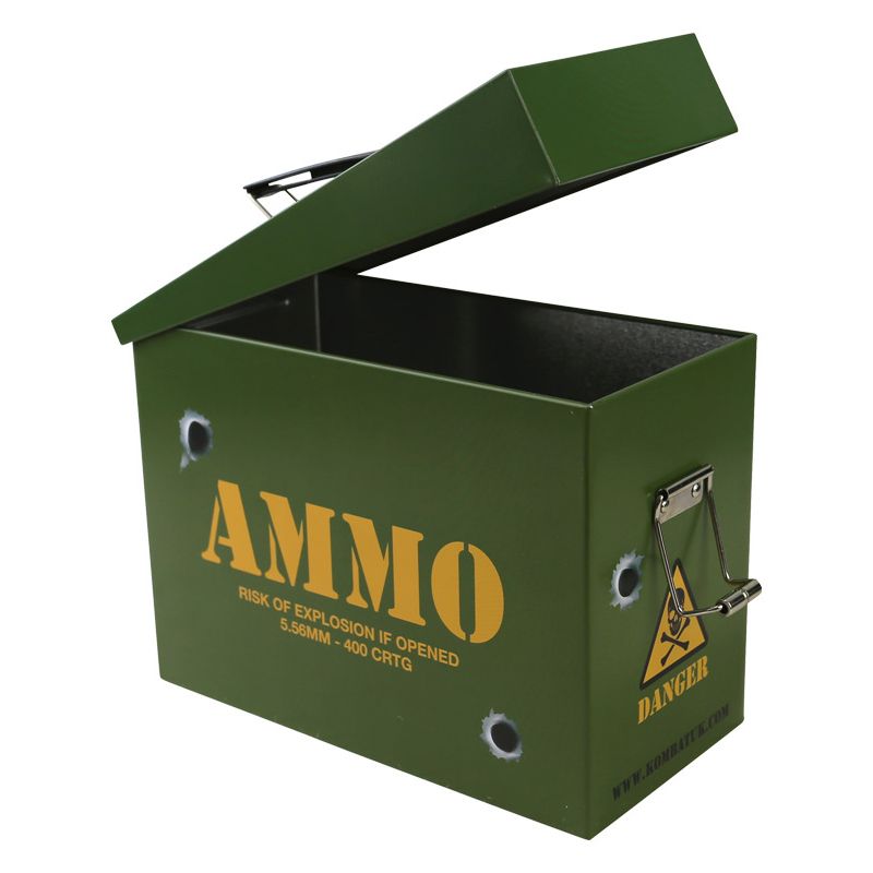 Caja metálica estilo militar AMMO ARMY STYL 20 x 15 x 10 cm