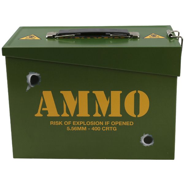 Caja metálica estilo munición AMMO ARMY STYL 20 x 15 x 10 cm