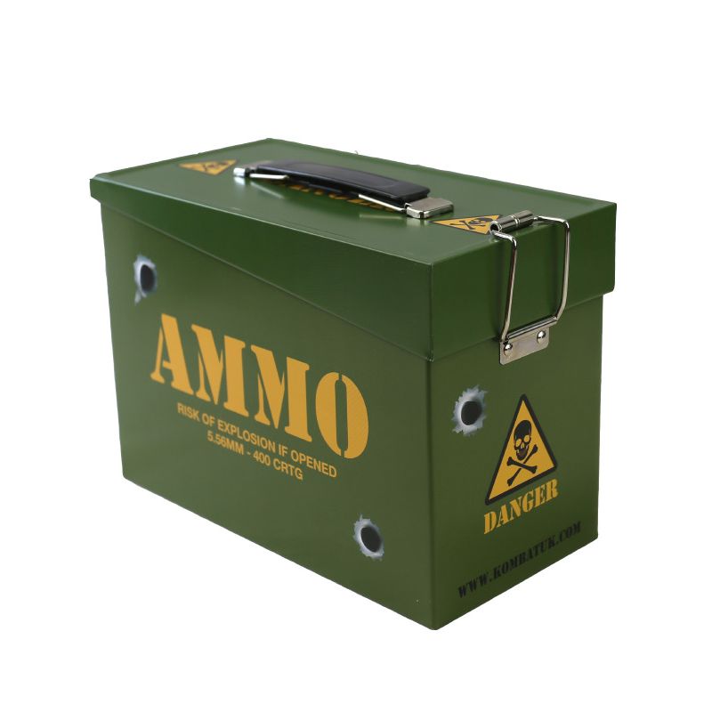 Caja metálica estilo militar AMMO ARMY STYL 20 x 15 x 10 cm