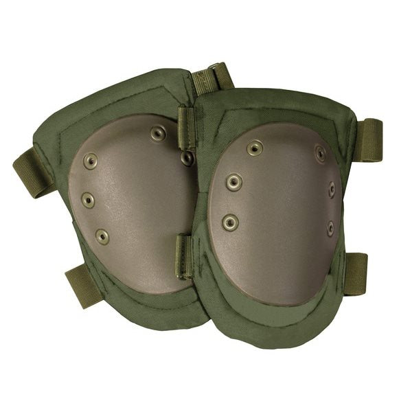 Protectores de Rodilla Armour negros con carcasa plástica y correas VELCRO