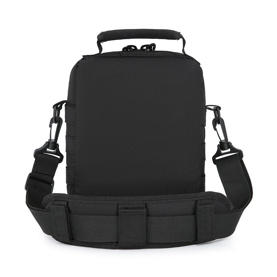 Bolsa de hombro EXPLORER en Tac-Poly 700D Hex-Stop, dos bolsillos frontales y funda integrada para pistola