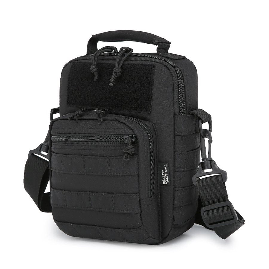 Bolsa de hombro EXPLORER en Tac-Poly 700D Hex-Stop, dos bolsillos frontales y funda integrada para pistola