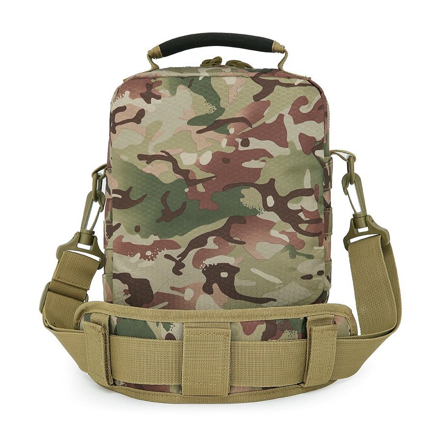 Bolsa de hombro EXPLORER en Tac-Poly 700D Hex-Stop, dos bolsillos frontales y funda integrada para pistola