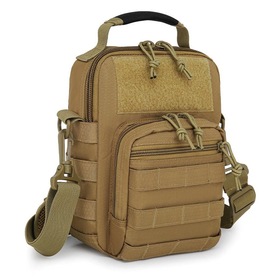 Bolsa de hombro EXPLORER en Tac-Poly 700D Hex-Stop, dos bolsillos frontales y funda integrada para pistola