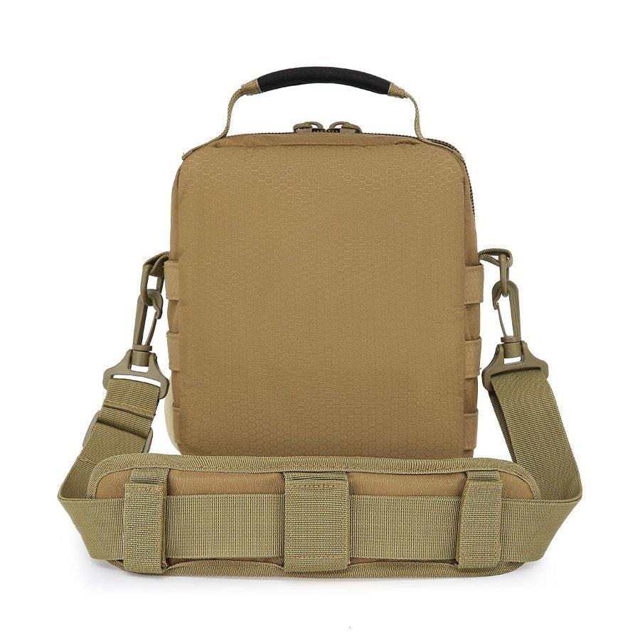 Bolsa de hombro EXPLORER en Tac-Poly 700D Hex-Stop, dos bolsillos frontales y funda integrada para pistola