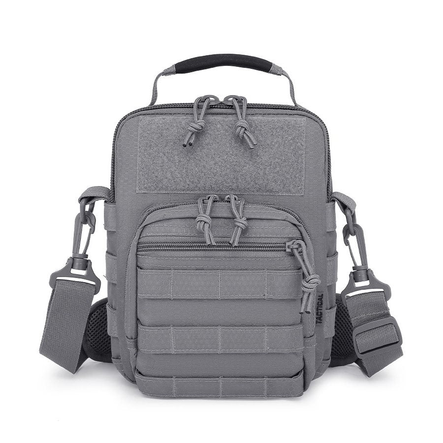 Bolsa de hombro EXPLORER en Tac-Poly 700D Hex-Stop, dos bolsillos frontales y funda integrada para pistola