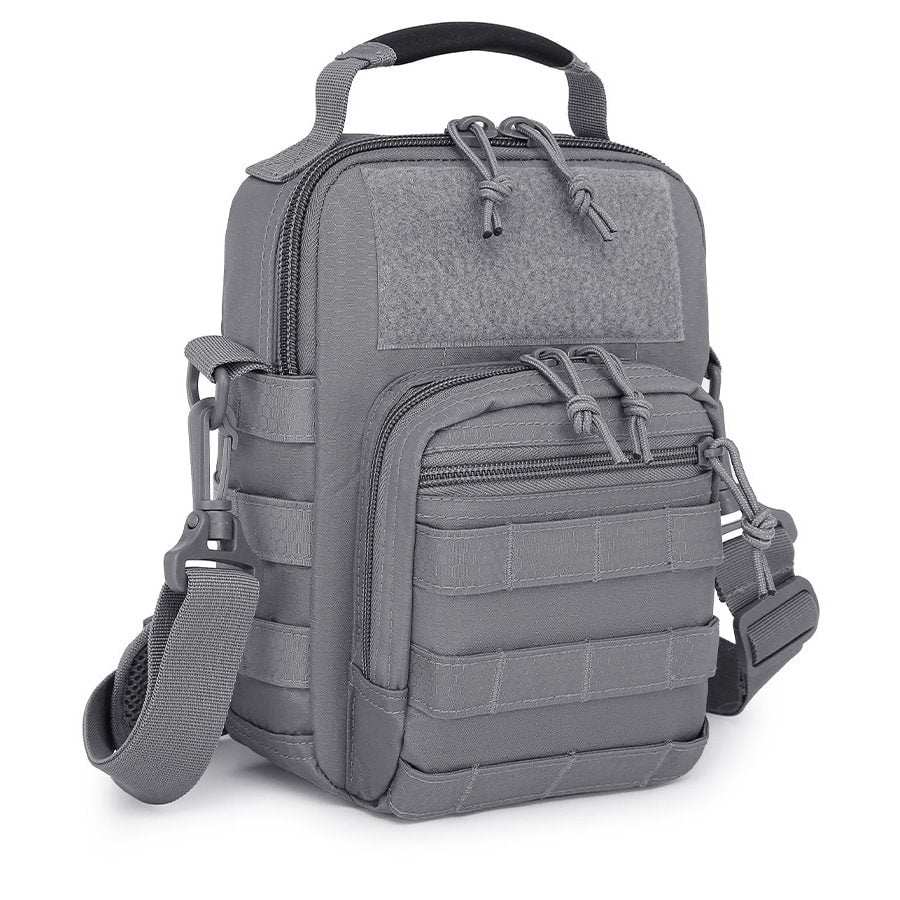 Bolsa de hombro EXPLORER en Tac-Poly 700D Hex-Stop, dos bolsillos frontales y funda integrada para pistola