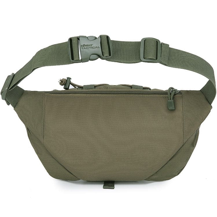 Riñonera táctica con velcro, nylon, 340 x 170 mm, correa ajustable hasta 114 cm