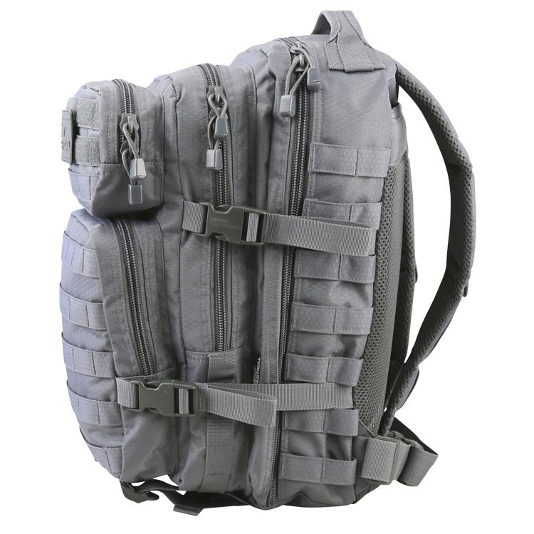 Mochila HEX-STOP ASSAULT pequeña gris EDC con acabado HEX-STOP
