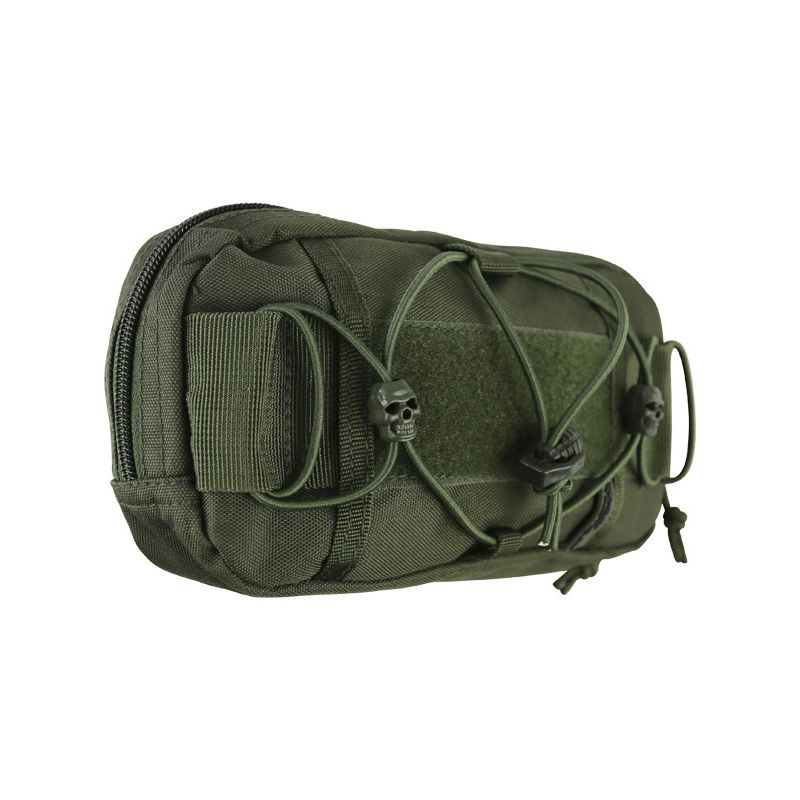 Funda FAST universal MOLLE verde 210×120×80 mm de 700D Tac-Poly con bolsillos interiores