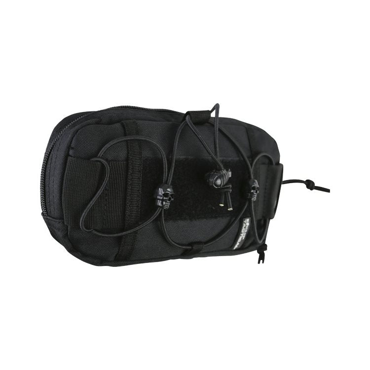 Funda FAST universal MOLLE negra KO-1802 con cierre de cremallera doble, material 700D Tac-Poly e interior recubierto de goma