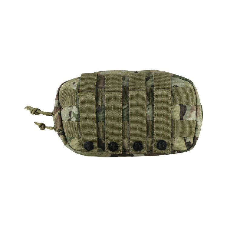Funda FAST universal MOLLE negra, cierre de doble cremallera, material 700D Tac-Poly, dimensiones 210 x 120 x 80 mm