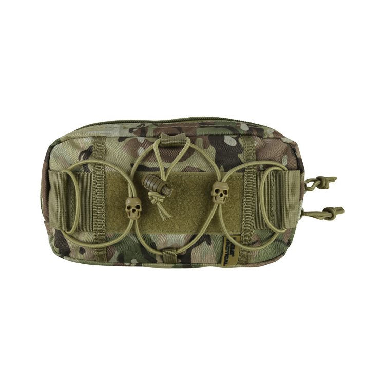 Funda FAST universal MOLLE negra, cierre de doble cremallera, material 700D Tac-Poly, dimensiones 210 x 120 x 80 mm