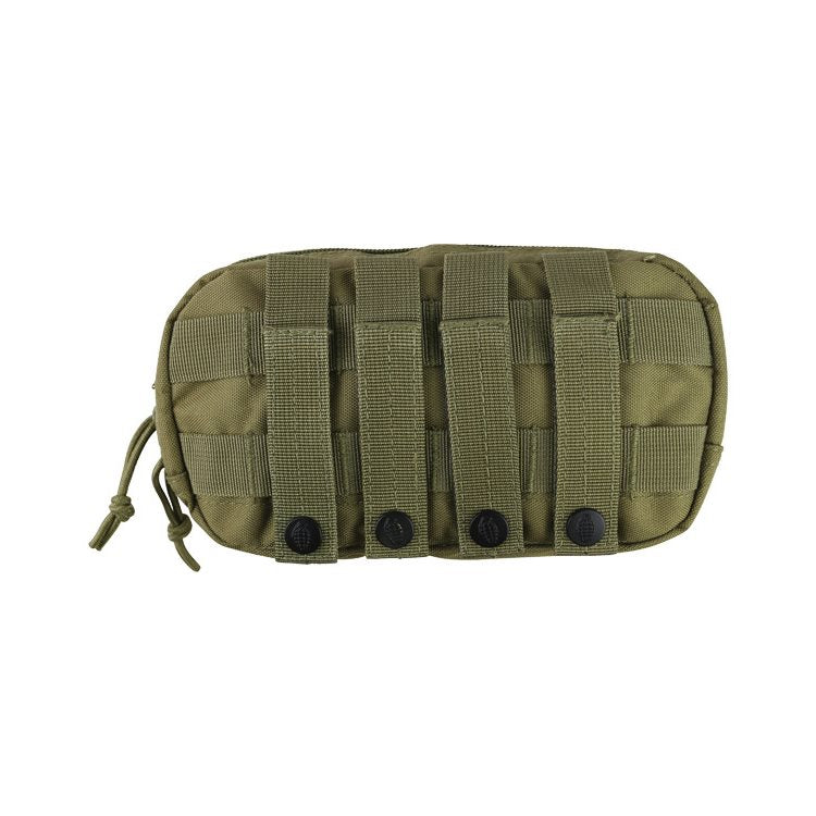 Funda FAST universal MOLLE negra, cierre de doble cremallera, material 700D Tac-Poly, dimensiones 210 x 120 x 80 mm