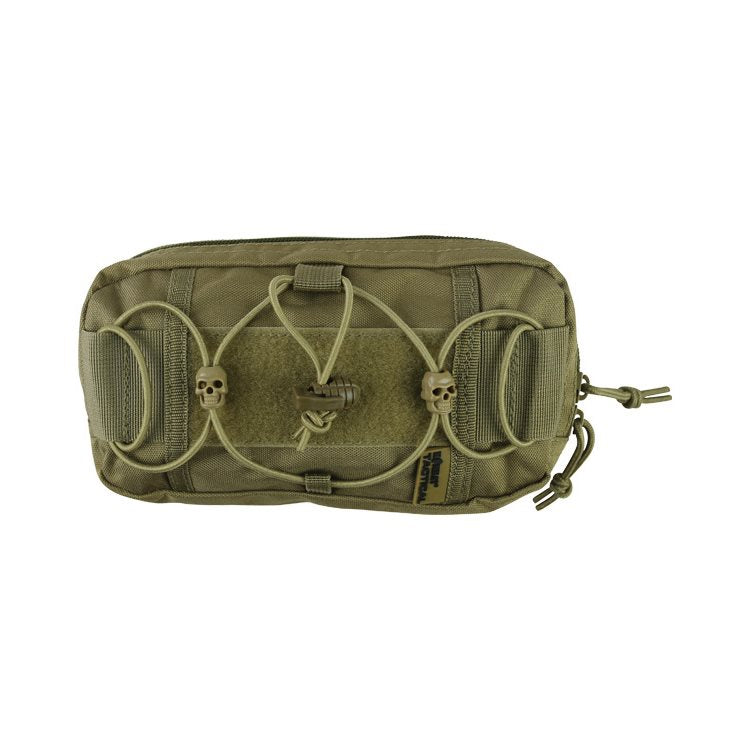Funda FAST universal MOLLE negra, cierre de doble cremallera, material 700D Tac-Poly, dimensiones 210 x 120 x 80 mm