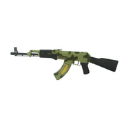 Rifle de juguete AK-47 camuflado 69 cm - plástico, efectos de luz y sonido