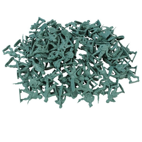 Set 108 figuras de soldados de plástico, 4-5 cm, base plana