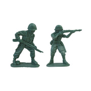 Set 108 figuras de soldados de plástico, 4-5 cm, base plana