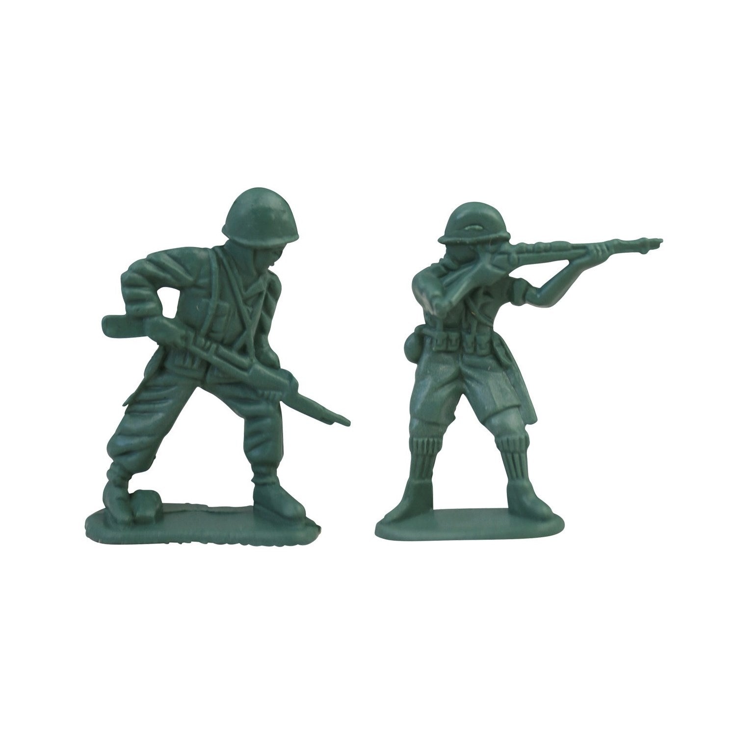 Set 108 figuras de soldados de plástico, 4-5 cm, base plana