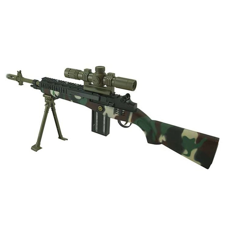 Pistola de juguete SNIPER 831M de plástico camuflada, longitud 62 cm